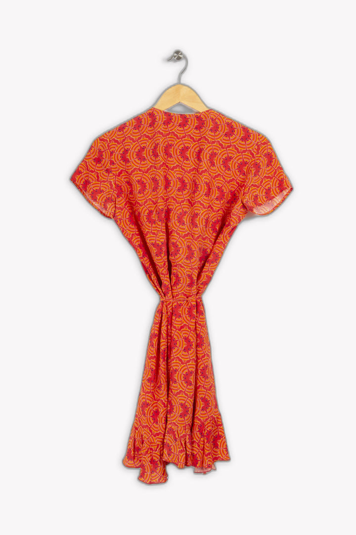 Long patterned dress - S/36