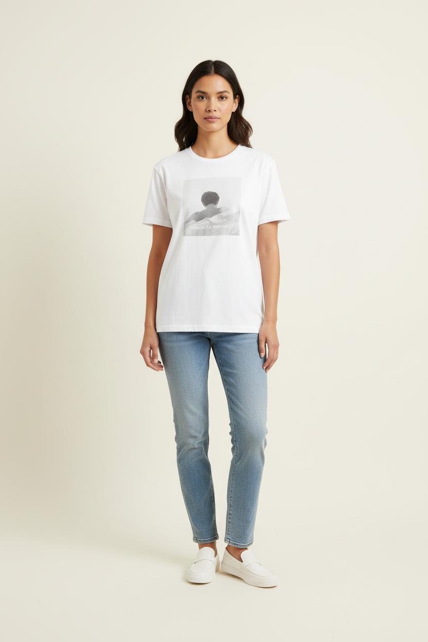 Tee-shirt Blanc - Taille S/36 de la marque Ines de la Fressange Paris | PARAD78728 - Vendu par Paradigme - Image 1