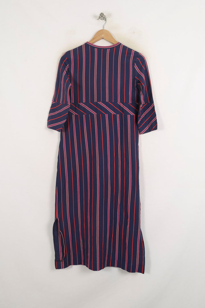 Robe Midi Bleu et Rouge - Taille S/36 de la marque Ines de la Fressange Paris | PARAD78732 - Vendu par Paradigme - Image 4