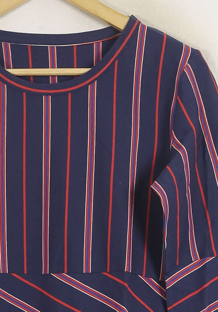 Robe Longue Bleue et Rouge - Taille S/36 de la marque Ines de la Fressange Paris | PARAD78733 - Vendu par Paradigme - Image 3