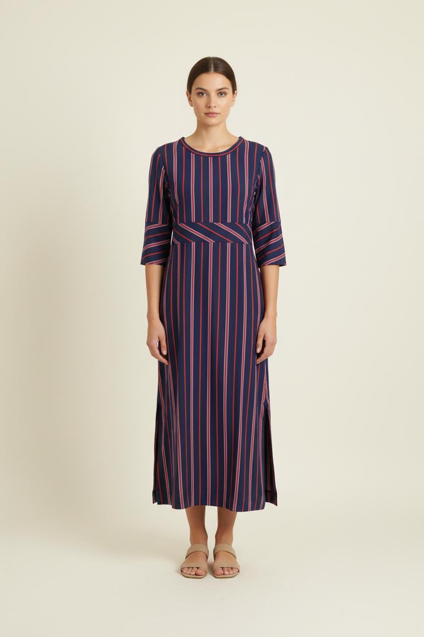 Robe Longue Bleue et Rouge - Taille S/36 de la marque Ines de la Fressange Paris | PARAD78733 - Vendu par Paradigme - Image 1