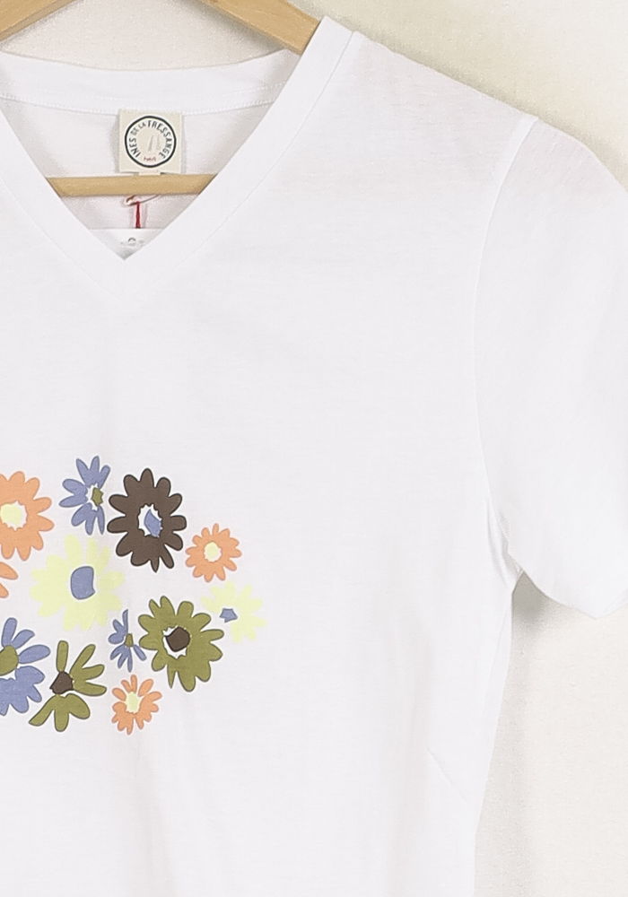 Tee-shirt Blanc - Taille XS/34 de la marque Ines de la Fressange Paris | PARAD78735 - Vendu par Paradigme - Image 3