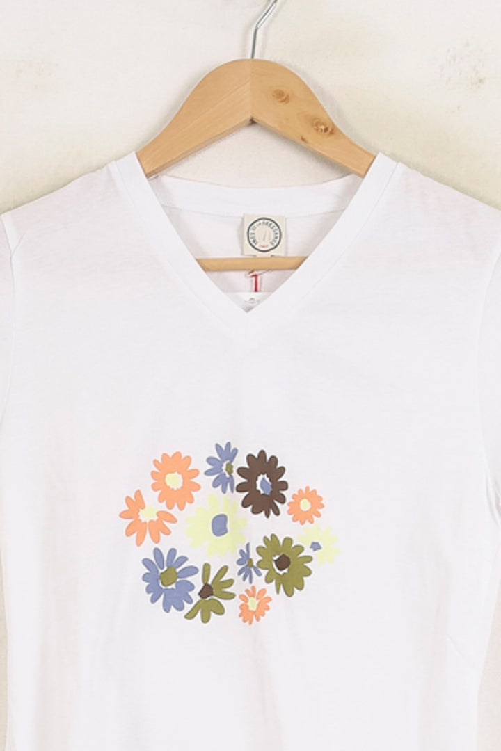 Tee-shirt Blanc - Taille XS/34 de la marque Ines de la Fressange Paris | PARAD78735 - Vendu par Paradigme - Image 2