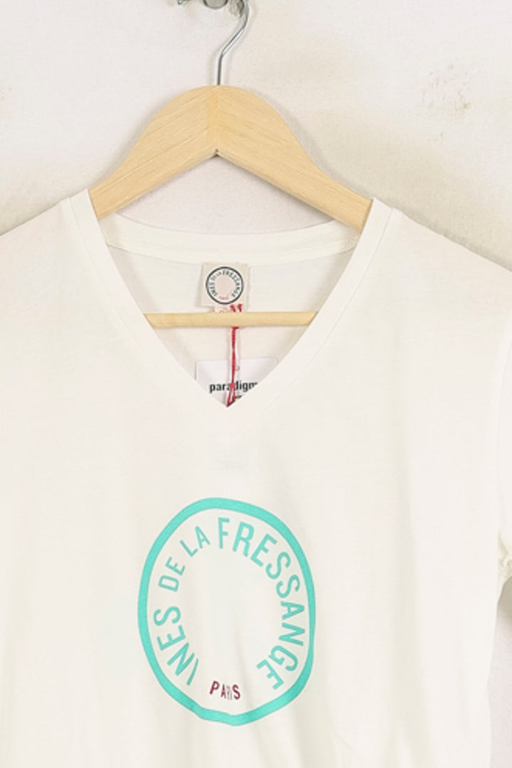 Tee-shirt Blanc - Taille S/36 de la marque Ines de la Fressange Paris | PARAD78736 - Vendu par Paradigme - Image 2