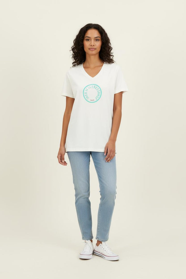 T-shirt Blanc - Taille S/36 de la marque Ines de la Fressange Paris | PARAD78737 - Vendu par Paradigme - Image 1
