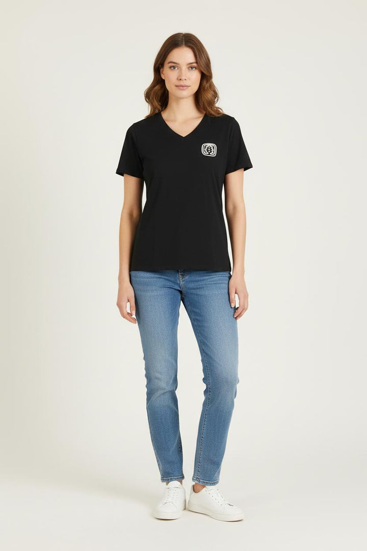 Tee-shirt Noir - Taille S/36 de la marque Ines de la Fressange Paris | PARAD78738 - Vendu par Paradigme - Image 1
