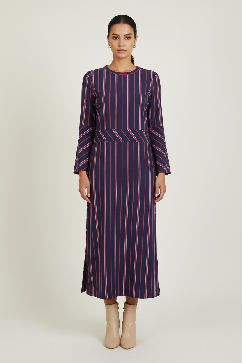 Robe Longue Bleue et Rouge - Taille S/36 de la marque Ines de la Fressange Paris | PARAD78739 - Vendu par Paradigme - Image 1