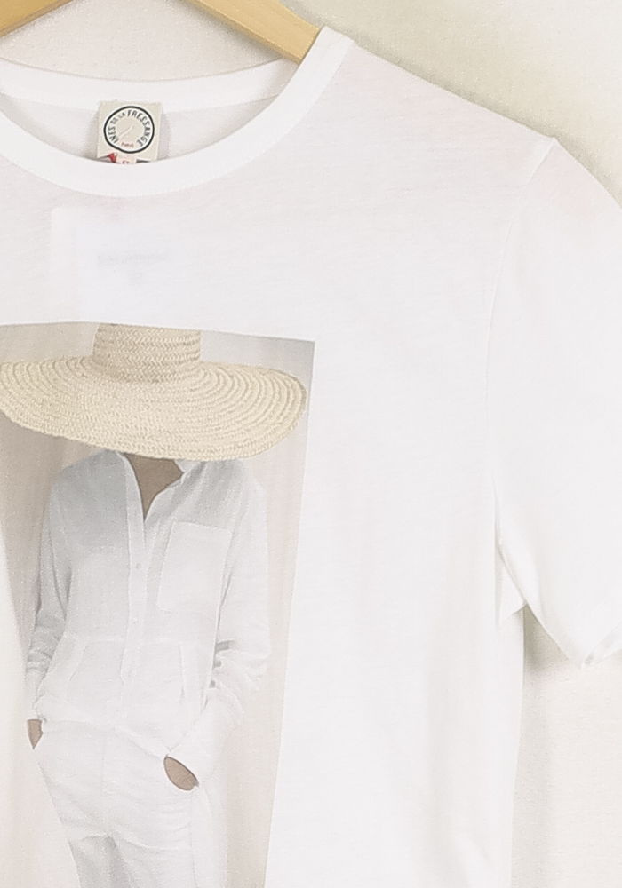 Tee-shirt Blanc - Taille S/36 de la marque Ines de la Fressange Paris | PARAD78747 - Vendu par Paradigme - Image 3