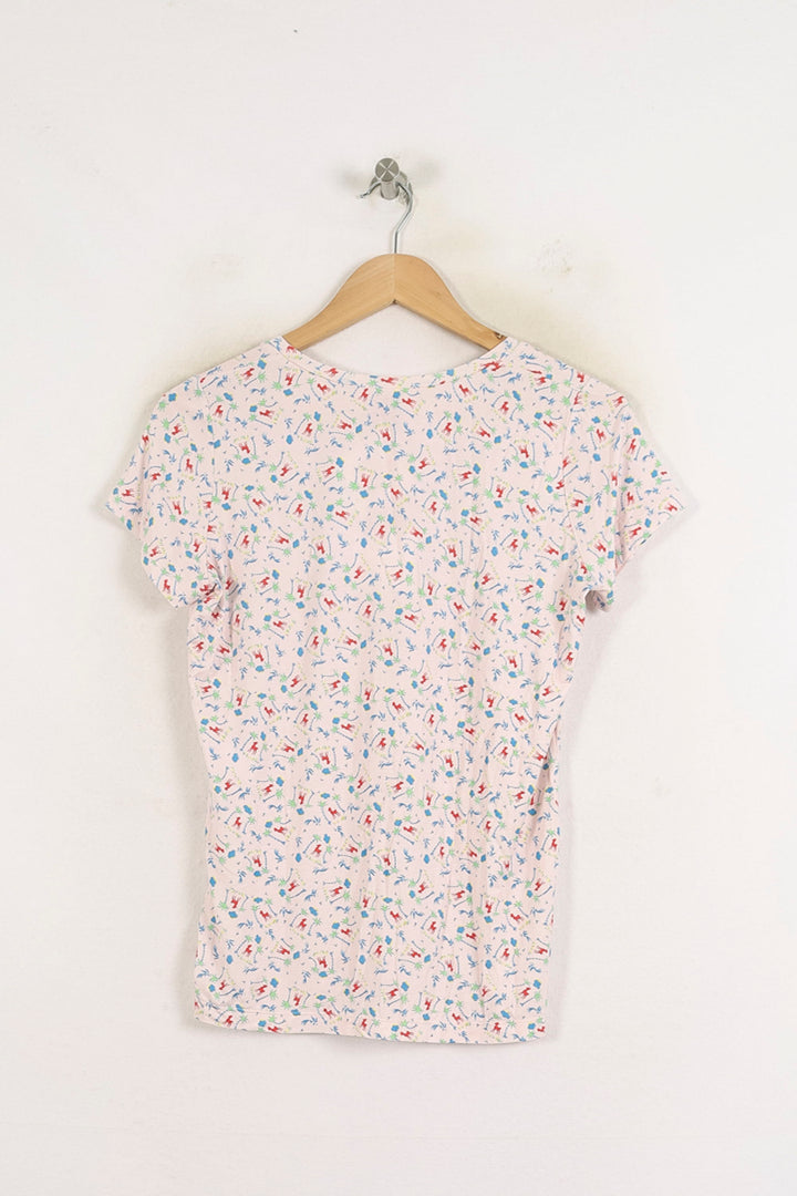 Tee-shirt Rose - Taille S/36 de la marque Ines de la Fressange Paris | PARAD78749 - Vendu par Paradigme - Image 4