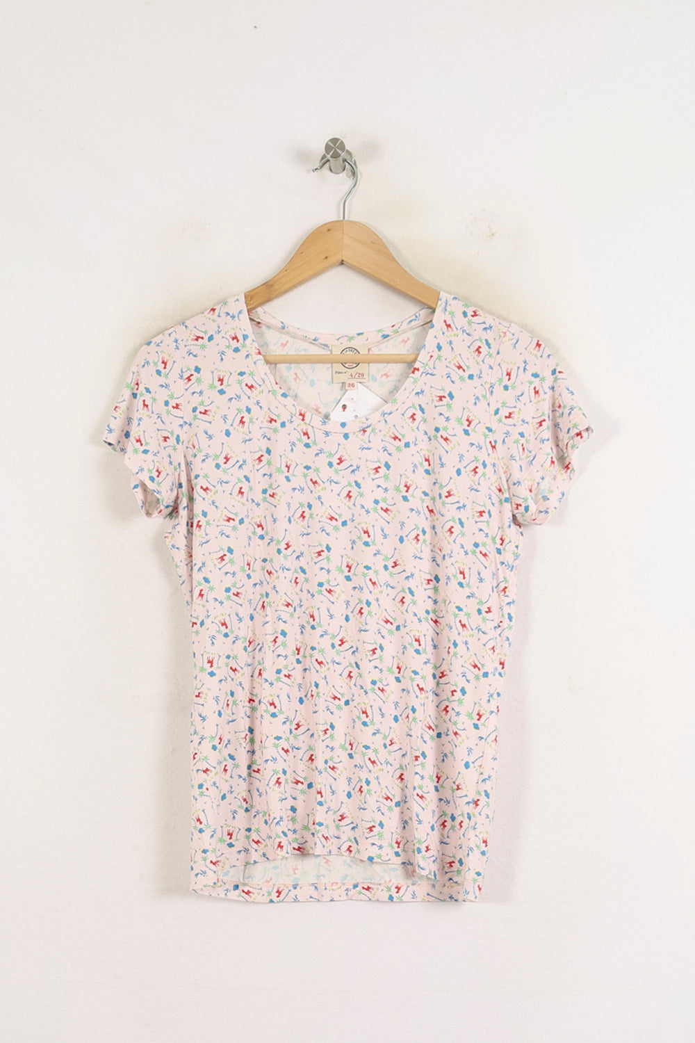 Tee-shirt Rose - Taille S/36 de la marque Ines de la Fressange Paris | PARAD78749 - Vendu par Paradigme - Image 2