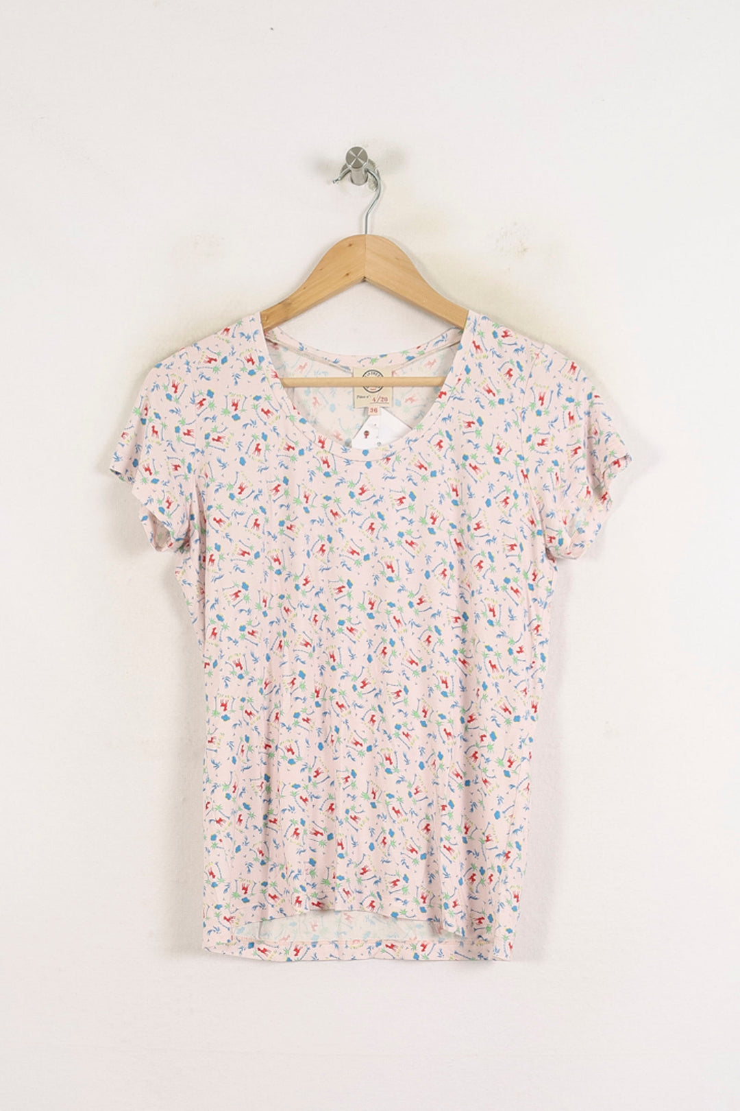 Tee-shirt Rose - Taille S/36 de la marque Ines de la Fressange Paris | PARAD78749 - Vendu par Paradigme - Image 2
