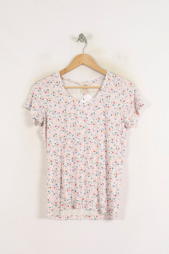 Tee-shirt Rose - Taille S/36 de la marque Ines de la Fressange Paris | PARAD78749 - Vendu par Paradigme - Image 2