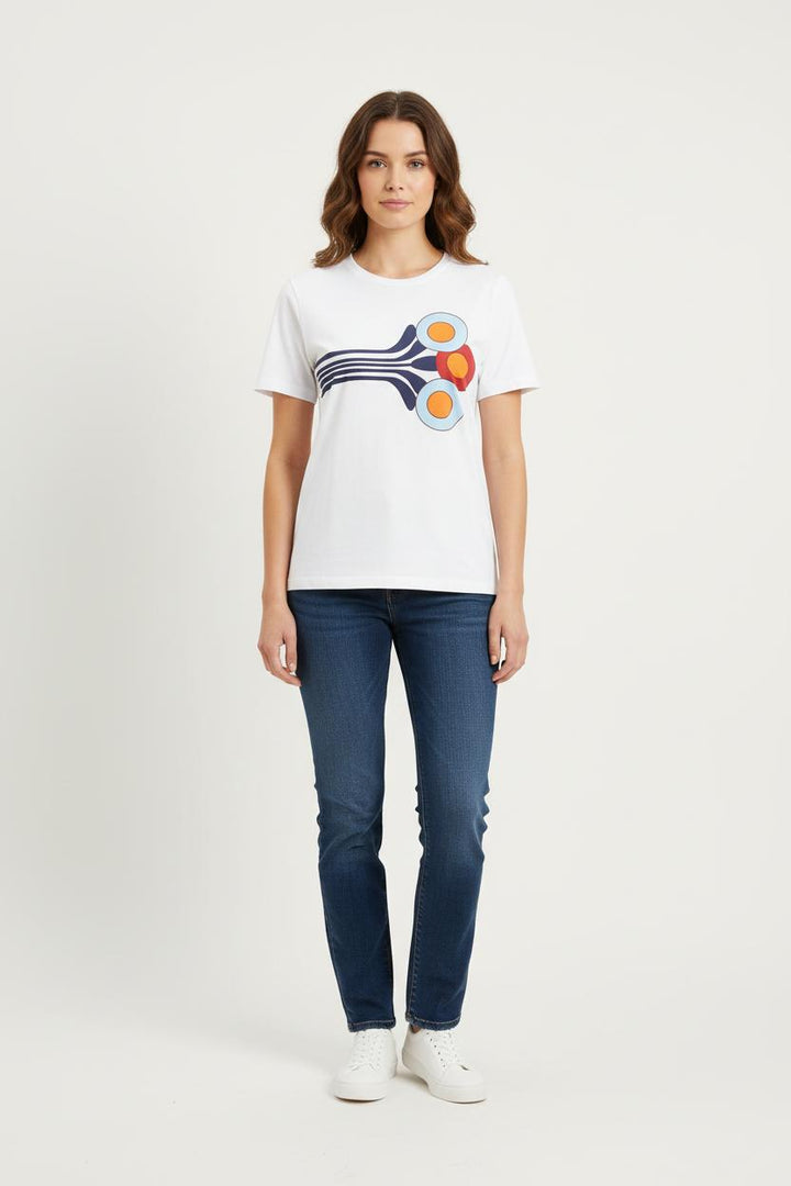 Tee-shirt Blanc - Taille S/36 de la marque Ines de la Fressange Paris | PARAD78755 - Vendu par Paradigme - Image 1