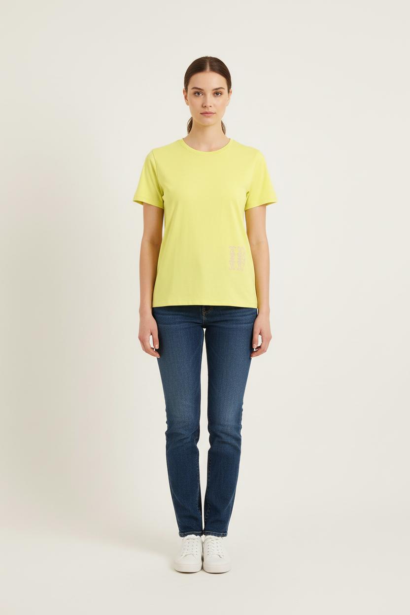 Tee-shirt Jaune - Taille S/36 de la marque Ines de la Fressange Paris | PARAD78757 - Vendu par Paradigme - Image 1