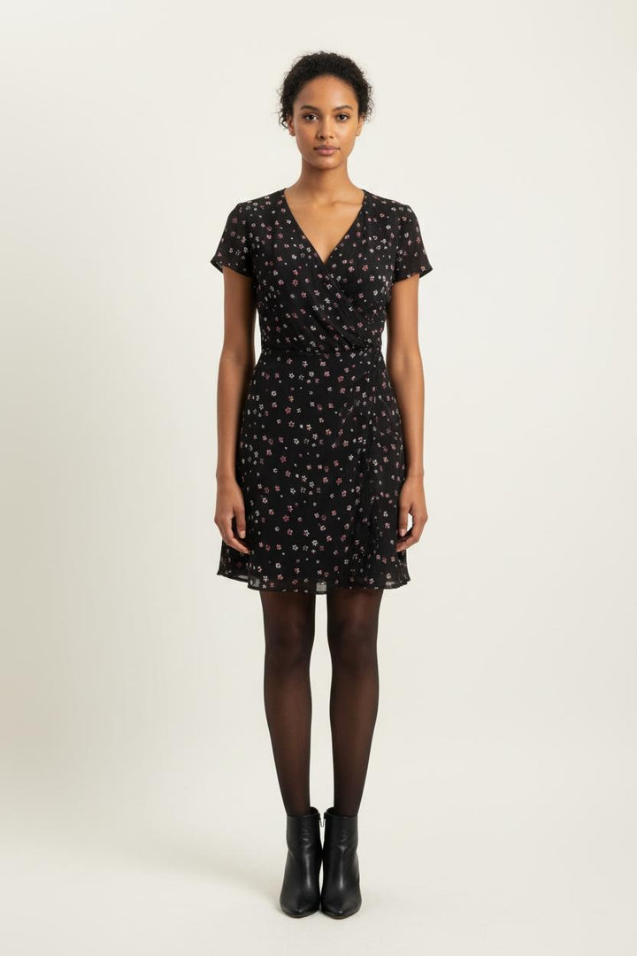 Robe Portefeuille Noire - Taille S/36 de la marque IKKS | PARAD78773 - Vendu par Paradigme - Image 1