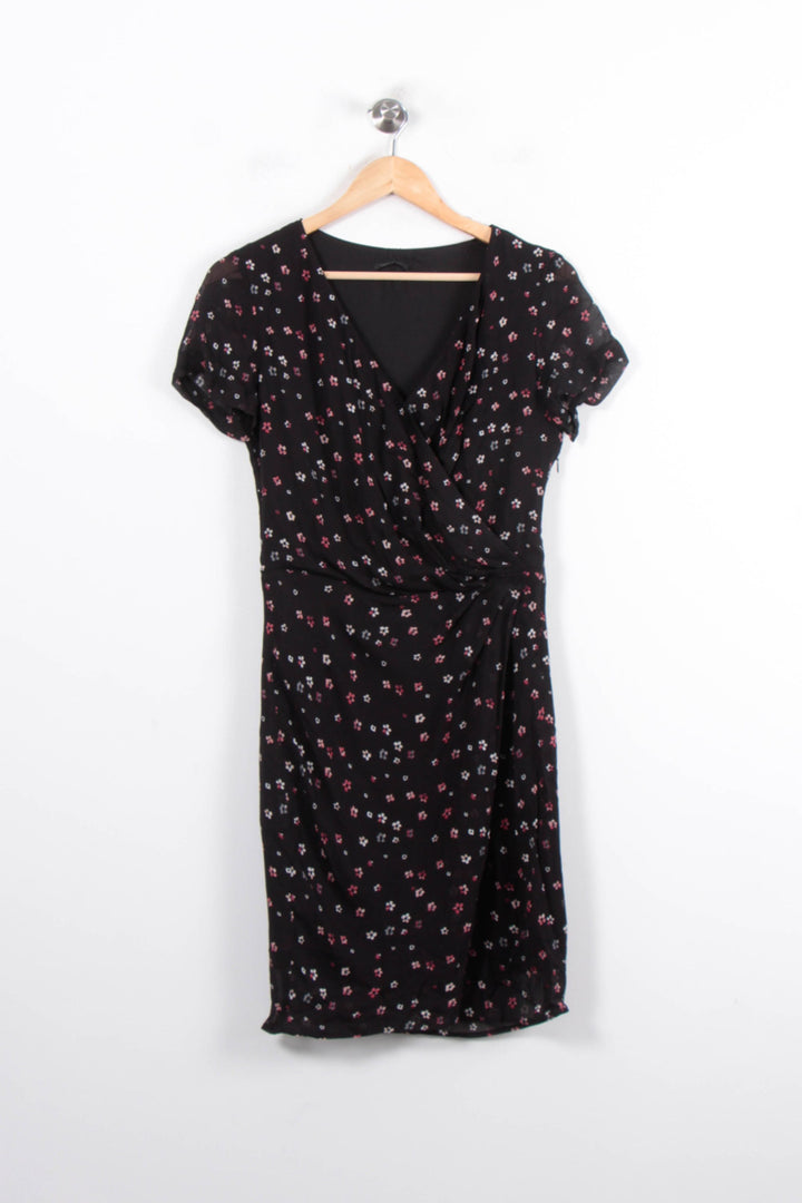 Robe Portefeuille Noire - Taille S/36 de la marque IKKS | PARAD78773 - Vendu par Paradigme - Image 2