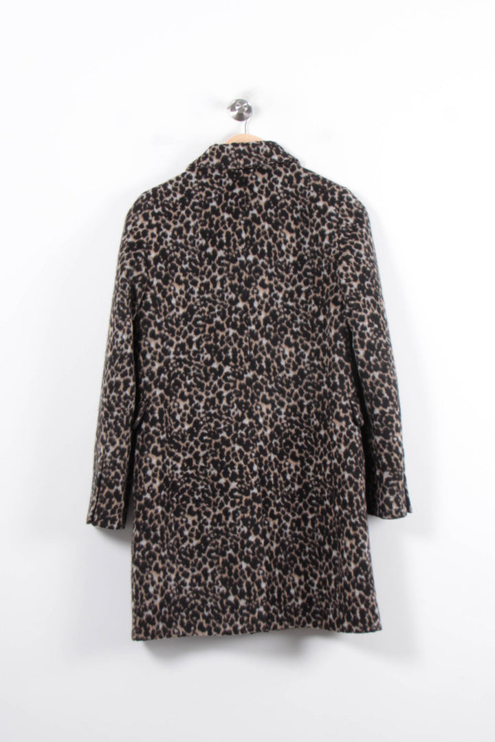 Manteau Léopard Marron et Noir - Taille S/36 de la marque Caroll | PARAD78791 - Vendu par Paradigme - Image 4