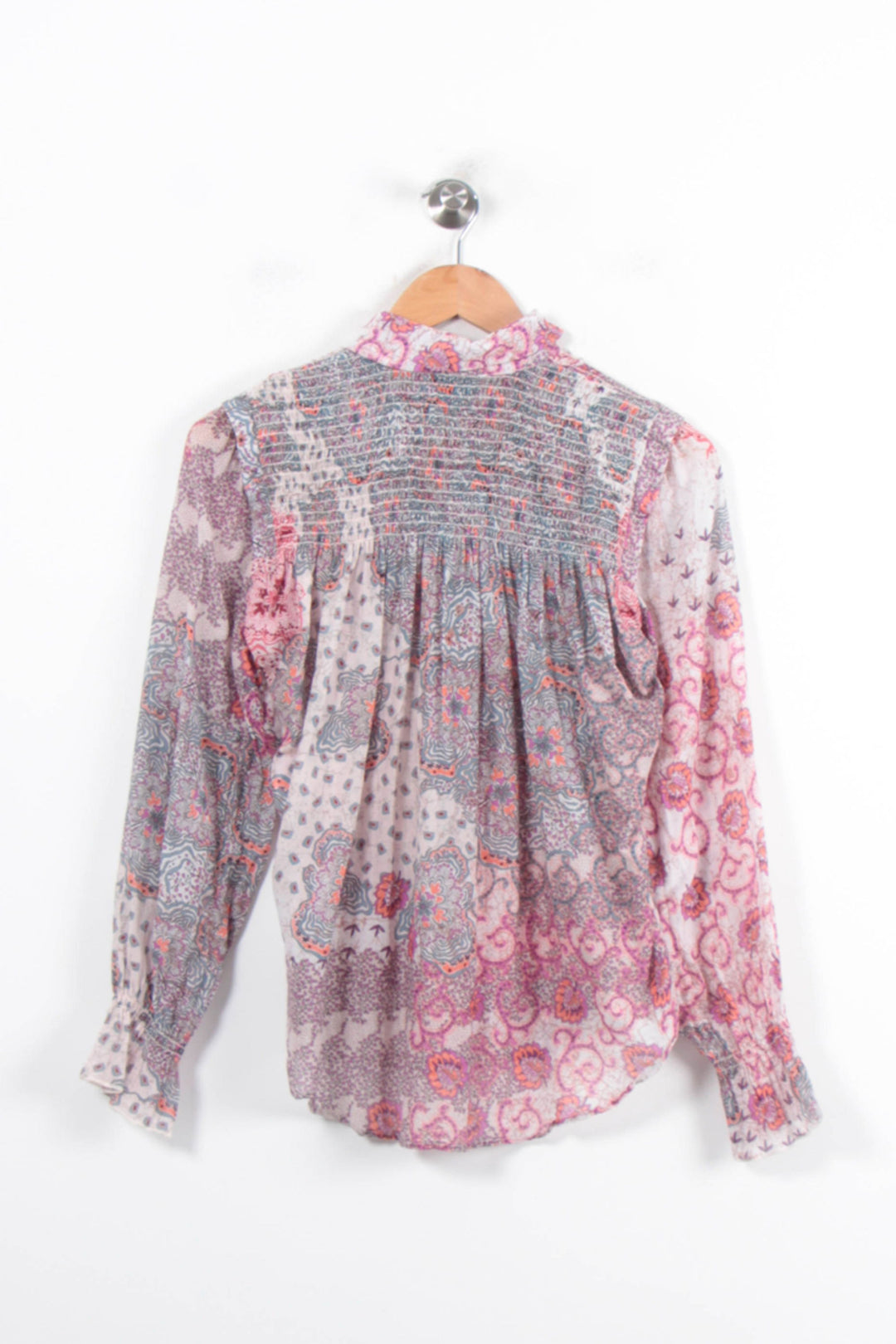 Blouse Rose et Grise - Taille XS/34 de la marque Bérénice | PARAD78799 - Vendu par Paradigme - Image 4
