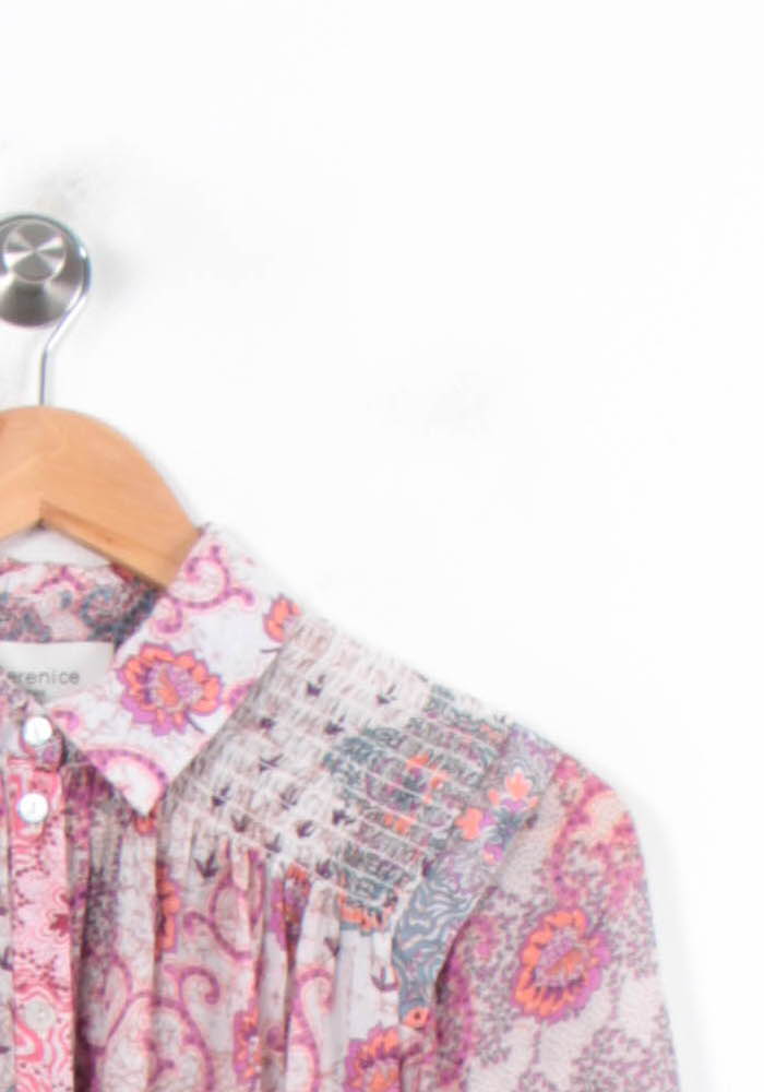 Blouse Rose et Grise - Taille XS/34 de la marque Bérénice | PARAD78799 - Vendu par Paradigme - Image 3