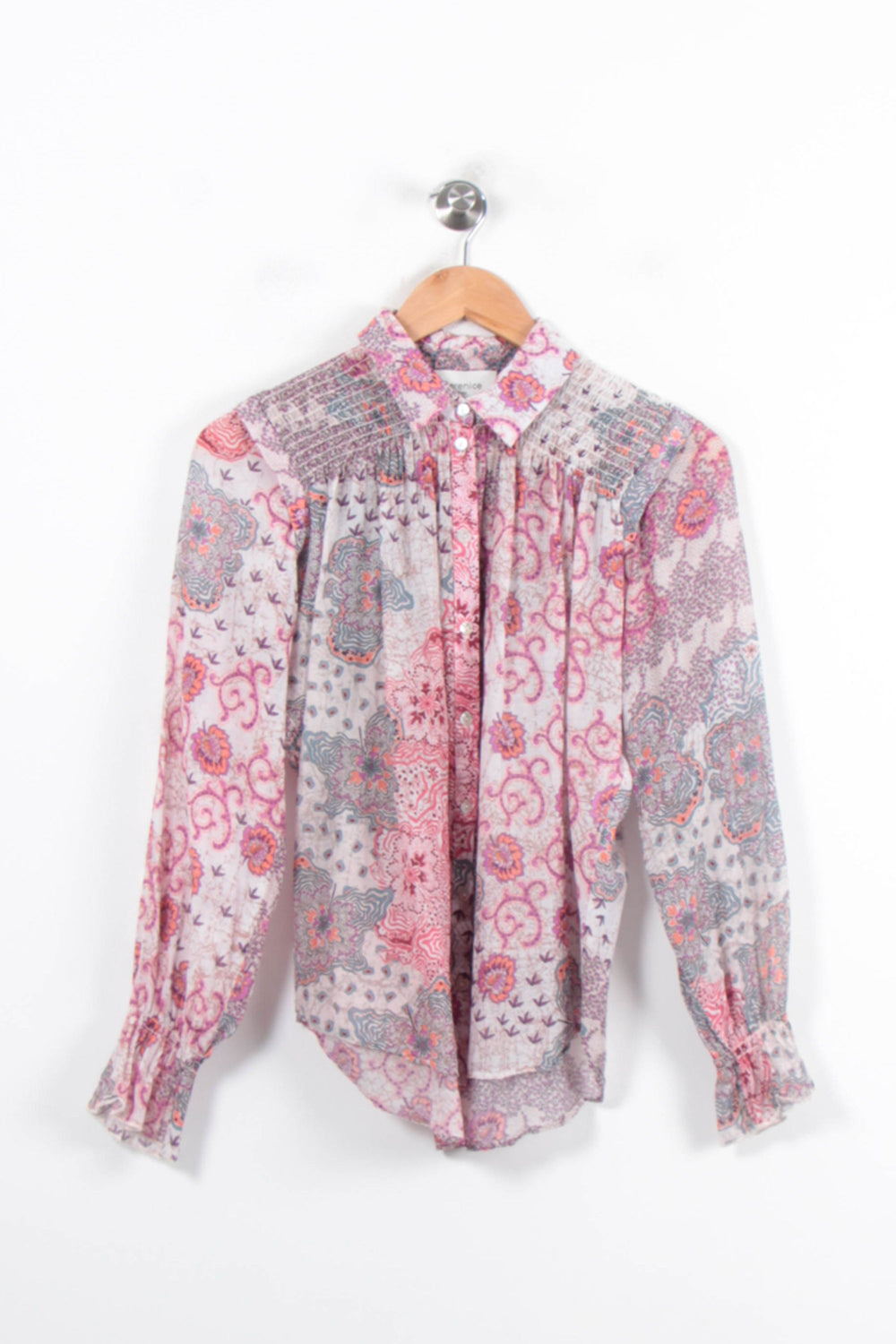 Blouse Rose et Grise - Taille XS/34 de la marque Bérénice | PARAD78799 - Vendu par Paradigme - Image 2