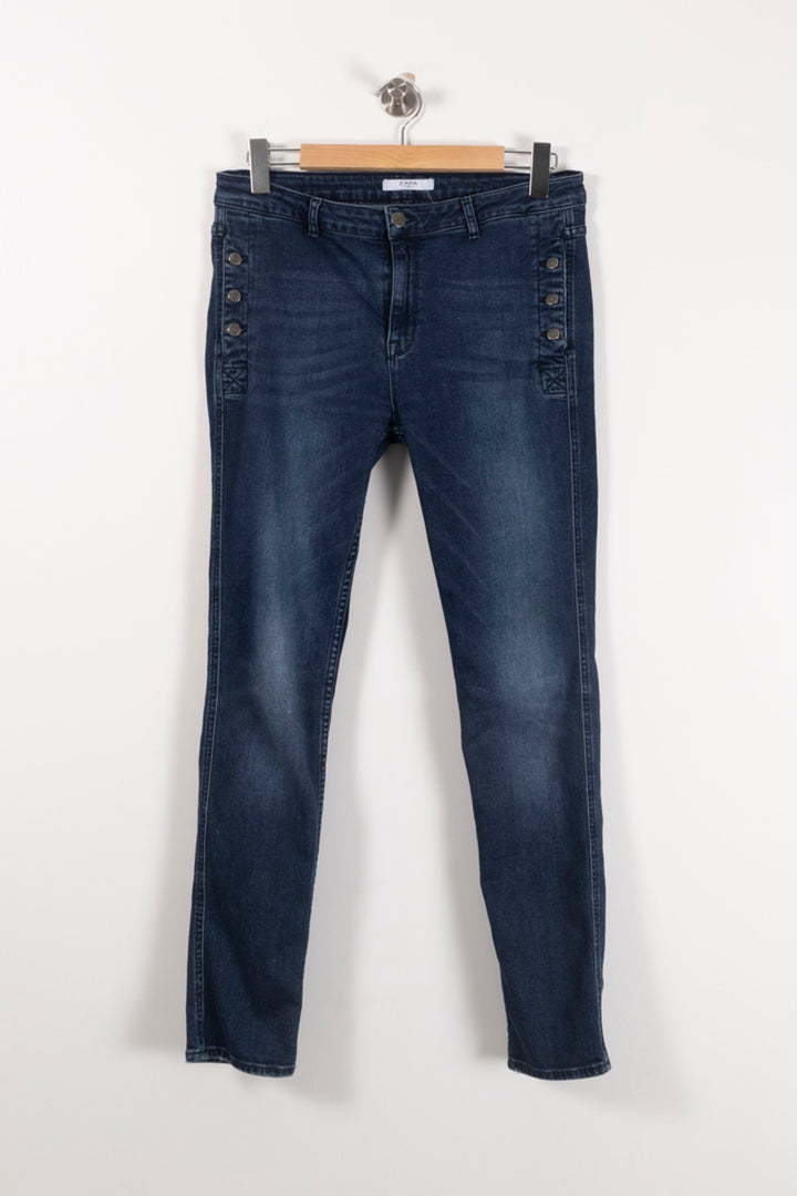 Jean Skinny Bleu - Taille S/36 de la marque ZAPA | PARAD78801 - Vendu par Paradigme - Image 2