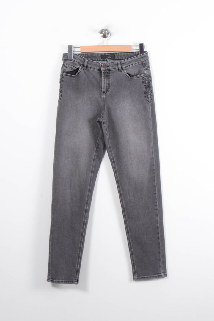 Jean Gris - Taille S/36 de la marque IKKS | PARAD78802 - Vendu par Paradigme - Image 2