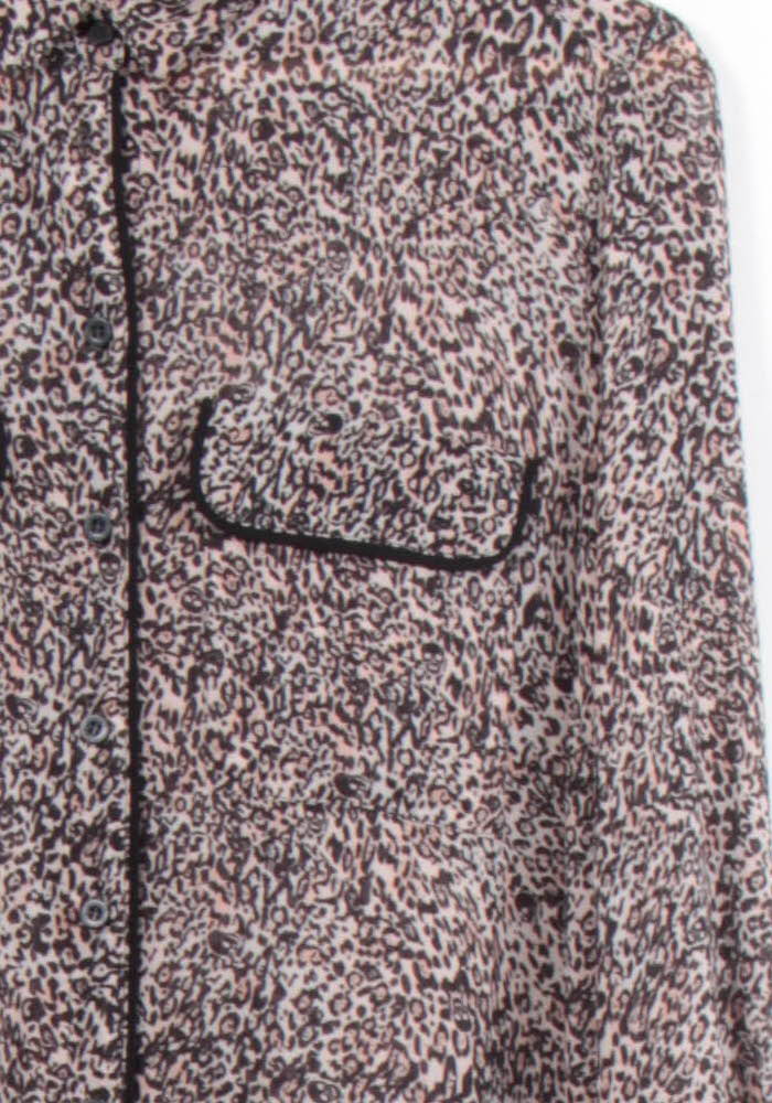 Robe Longue Beige et Noire - Taille S/36 de la marque IKKS | PARAD78803 - Vendu par Paradigme - Image 3