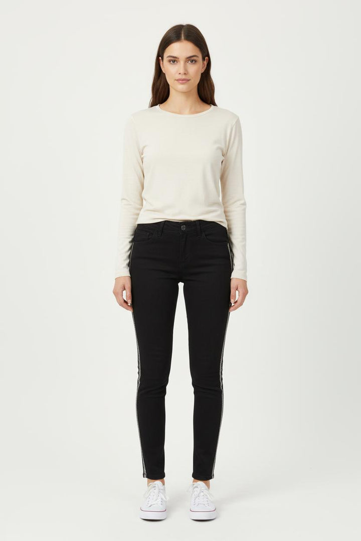 Jean Noir et Argenté - Taille S/36 de la marque Liu Jo | PARAD78815 - Vendu par Paradigme - Image 1