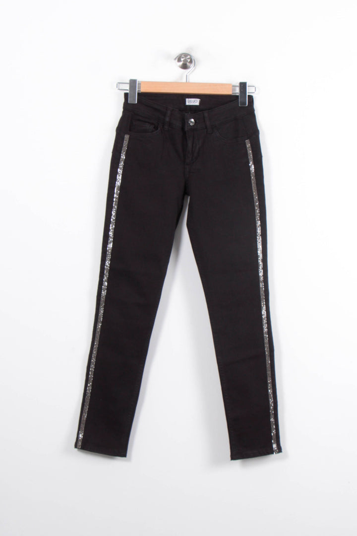 Jean Noir et Argenté - Taille S/36 de la marque Liu Jo | PARAD78815 - Vendu par Paradigme - Image 2