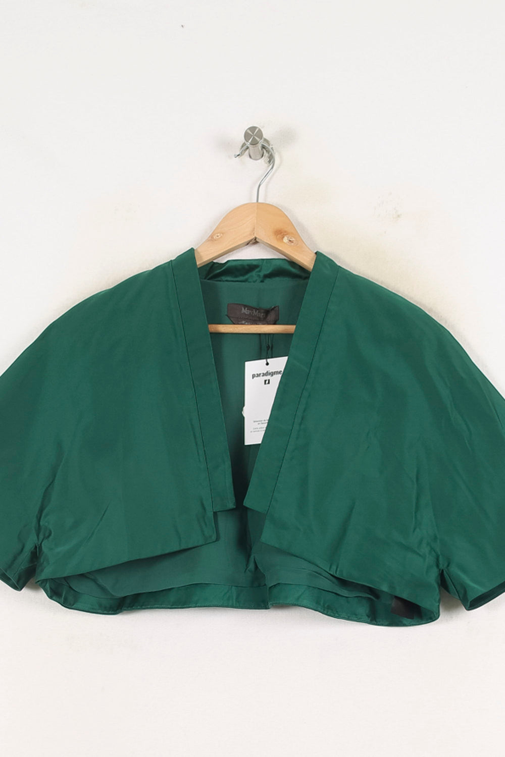 Veste Courte Verte - Taille XXL/44 de la marque Max Mara | PARAD78825 - Vendu par Paradigme - Image 2