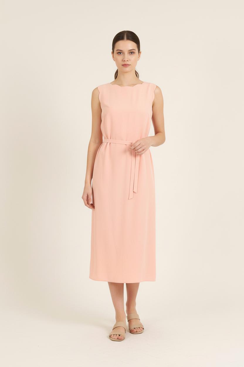 Robe Midi Rose - Taille S/36 de la marque Claudie Pierlot | PARAD78834 - Vendu par Paradigme - Image 1