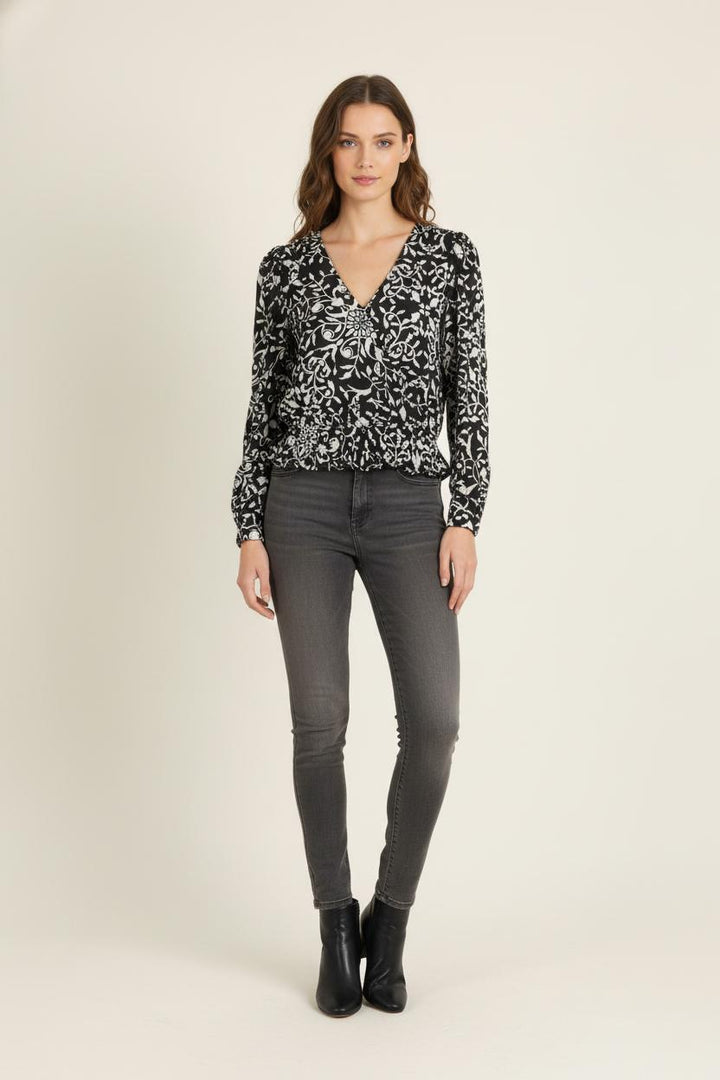 Blouse Noire et Blanche - Taille S/36 de la marque The Kooples | PARAD78836 - Vendu par Paradigme - Image 1