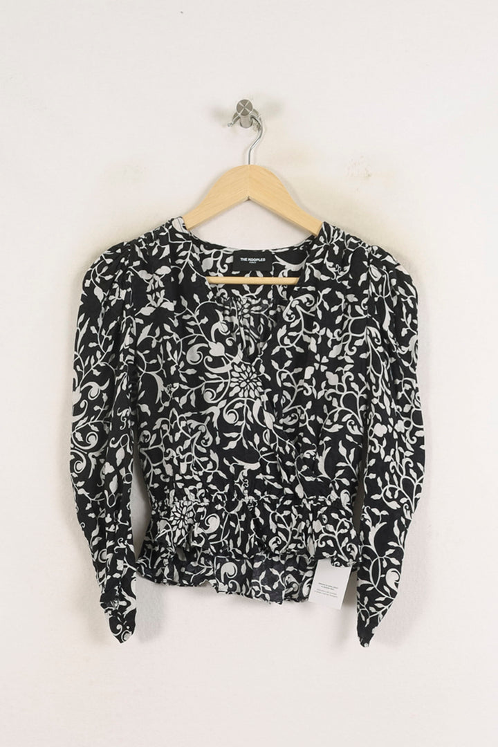 Blouse Noire et Blanche - Taille S/36 de la marque The Kooples | PARAD78836 - Vendu par Paradigme - Image 2