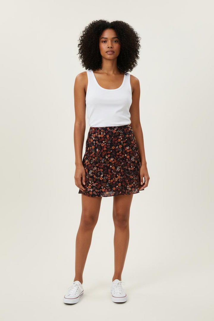 Jupe Noire et Fleurie - Taille XS/34 de la marque Petite Mendigote | PARAD78837 - Vendu par Paradigme - Image 1