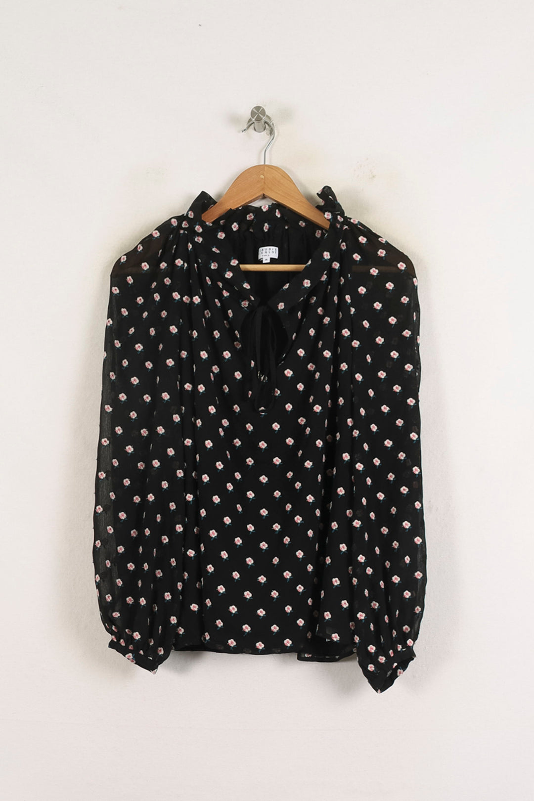 Blouse Noire et Blanche - Taille S/36 de la marque Claudie Pierlot | PARAD78838 - Vendu par Paradigme - Image 2