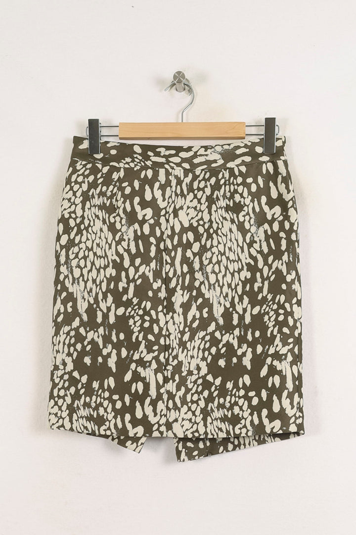 Jupe Droite Verte et Blanche - Taille M/38 de la marque Gerard Darel | PARAD78839 - Vendu par Paradigme - Image 4