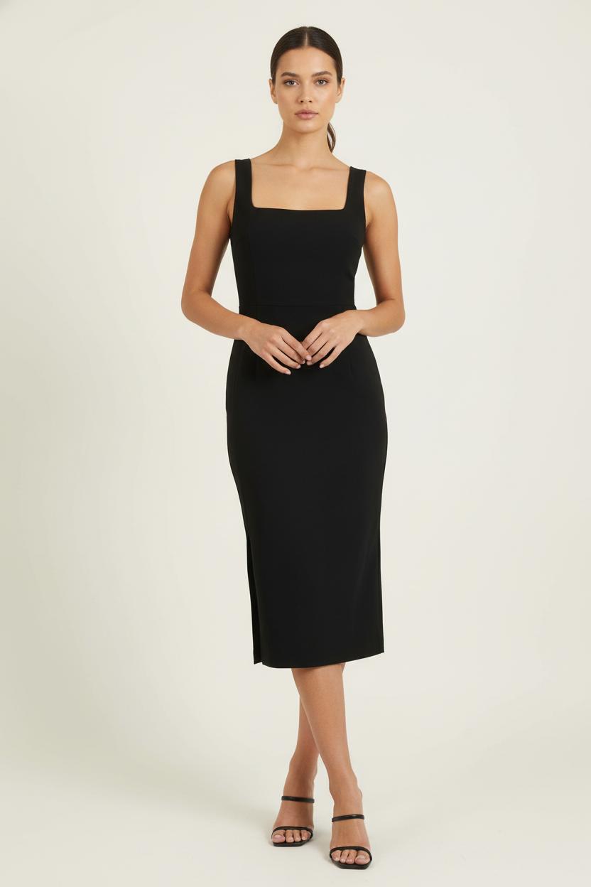 Robe Midi Noire - Taille XL/42 de la marque Tara Jarmon | PARAD78841 - Vendu par Paradigme - Image 1