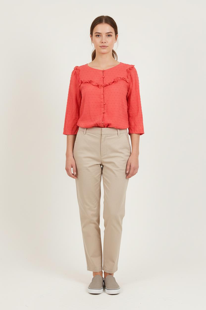 Blouse Rouge - Taille S/36 de la marque Opullence | PARAD78857 - Vendu par Paradigme - Image 1