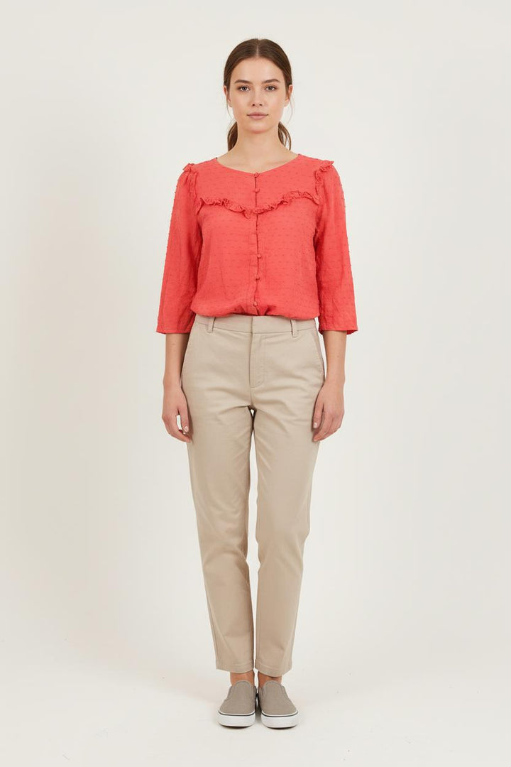 Blouse Rouge - Taille S/36 de la marque Opullence | PARAD78857 - Vendu par Paradigme - Image 1