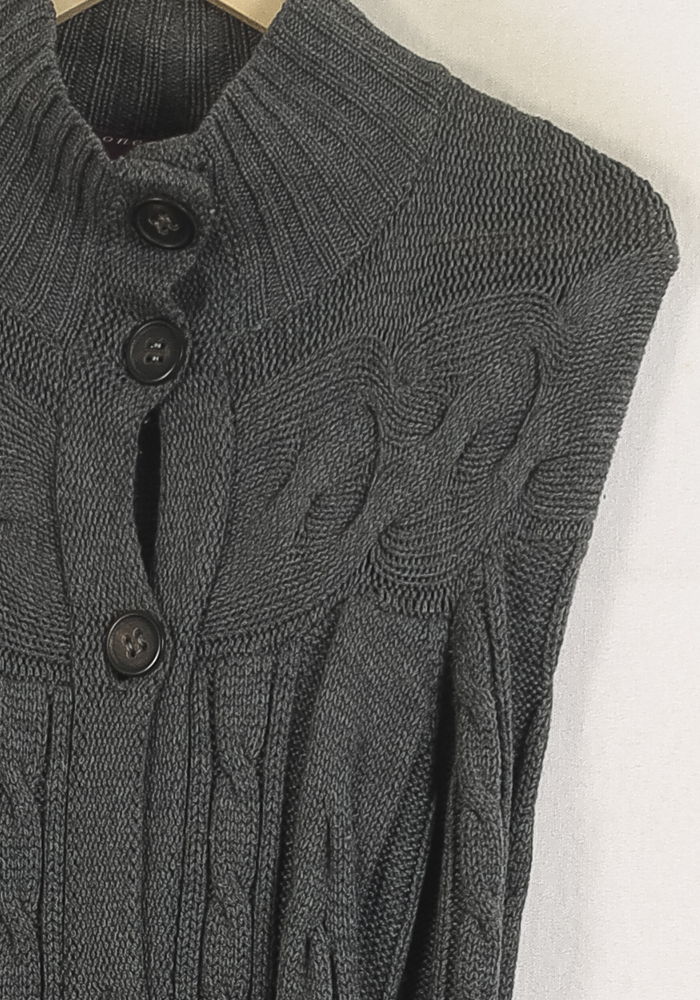 Cardigan Gris - Taille S/36 de la marque One Step | PARAD78860 - Vendu par Paradigme - Image 3