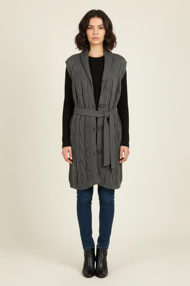 Cardigan Gris - Taille S/36 de la marque One Step | PARAD78860 - Vendu par Paradigme - Image 1