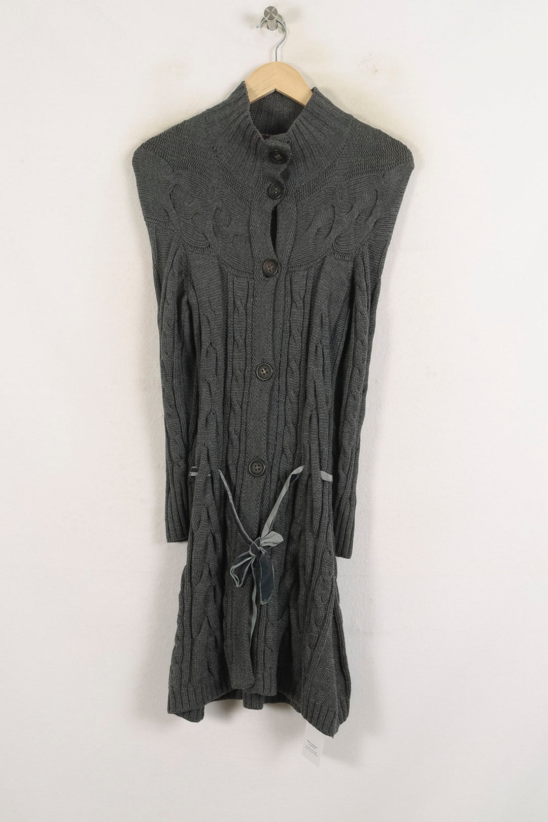Cardigan Gris - Taille S/36 de la marque One Step | PARAD78860 - Vendu par Paradigme - Image 2