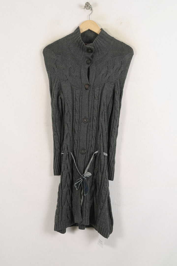 Cardigan Gris - Taille S/36 de la marque One Step | PARAD78860 - Vendu par Paradigme - Image 2