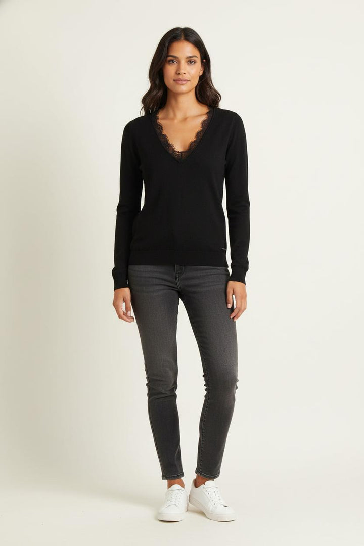 Pull Noir - Taille S/36 de la marque IKKS | PARAD78873 - Vendu par Paradigme - Image 1