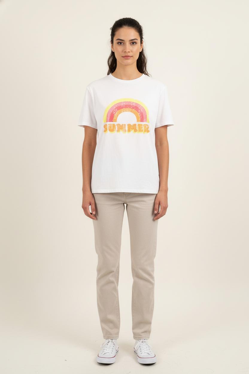Tee-shirt Blanc - Taille M/38 de la marque Galeries Lafayette | PARAD78883 - Vendu par Paradigme - Image 1