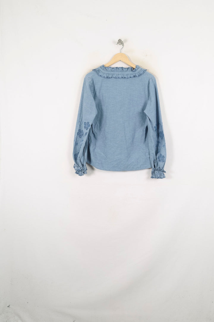 Blouse Bleue - Taille M/38 de la marque Sézane | PARAD78887 - Vendu par Paradigme - Image 4