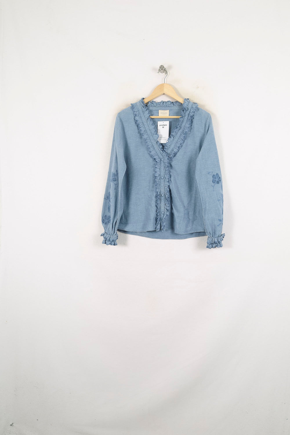 Blouse Bleue - Taille M/38 de la marque Sézane | PARAD78887 - Vendu par Paradigme - Image 2