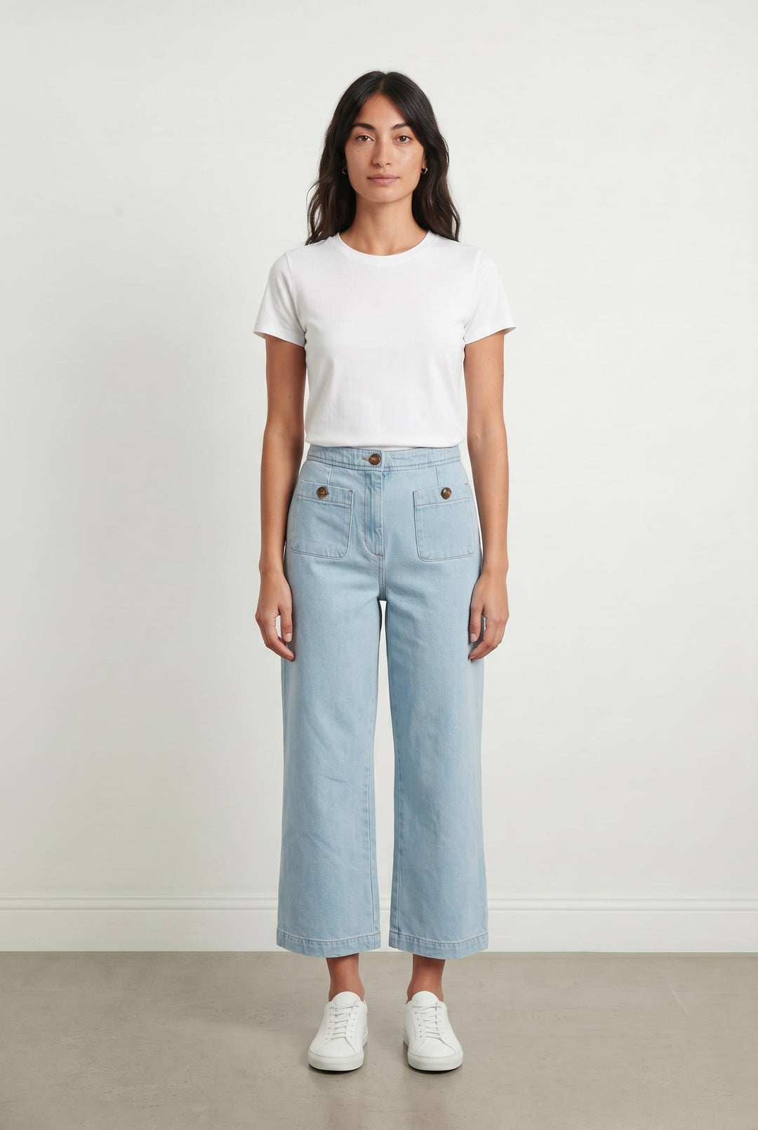 Jean Large Bleu Clair - Taille M/38 de la marque Sézane | PARAD78896 - Vendu par Paradigme - Image 1