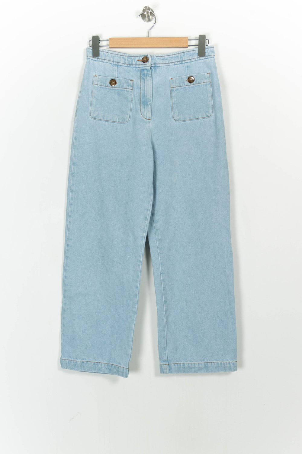 Jean Large Bleu Clair - Taille M/38 de la marque Sézane | PARAD78896 - Vendu par Paradigme - Image 2