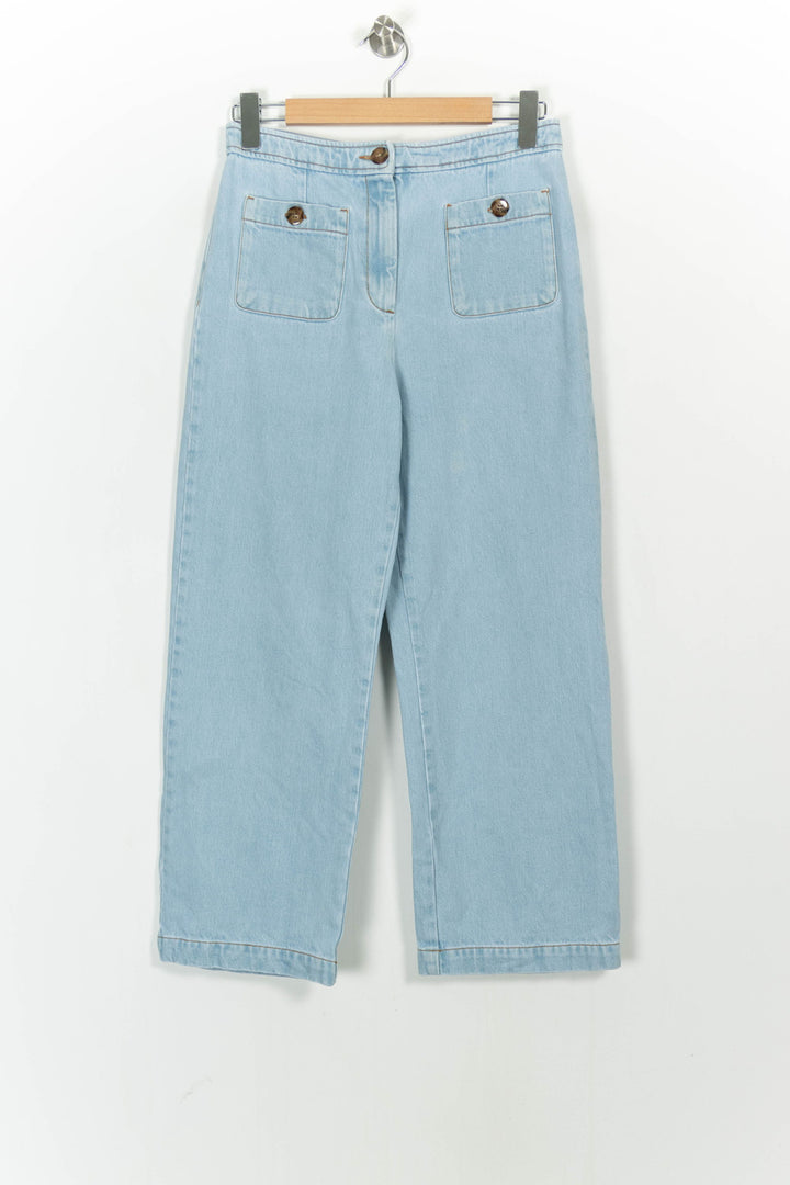 Jean Large Bleu Clair - Taille M/38 de la marque Sézane | PARAD78896 - Vendu par Paradigme - Image 2